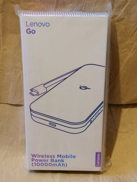 Acumulator extern Lenovo GO wireless 10000 mAh USB-C, nou, sigilat garantie